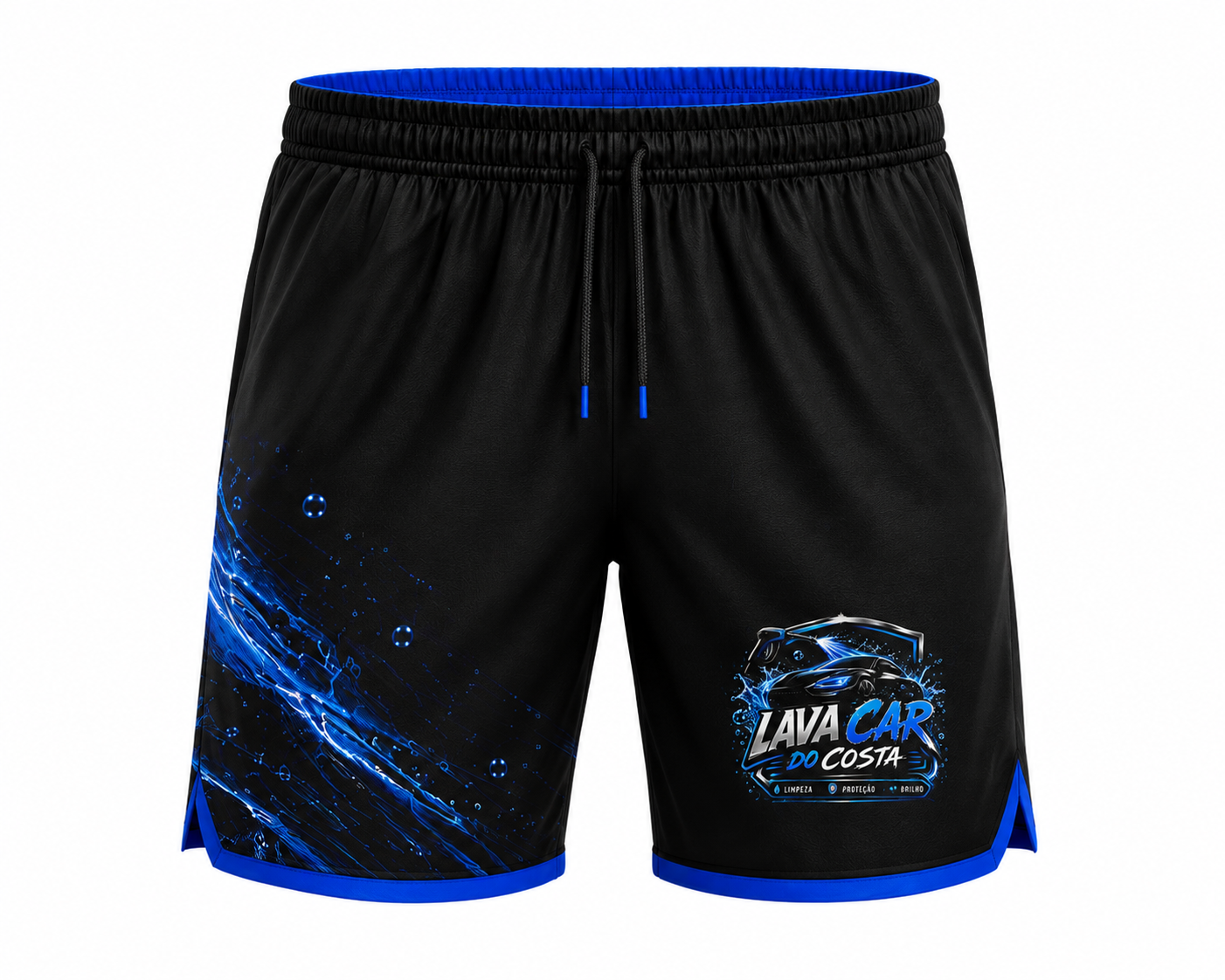 Short esportivo azul cobalto Lynx Sports