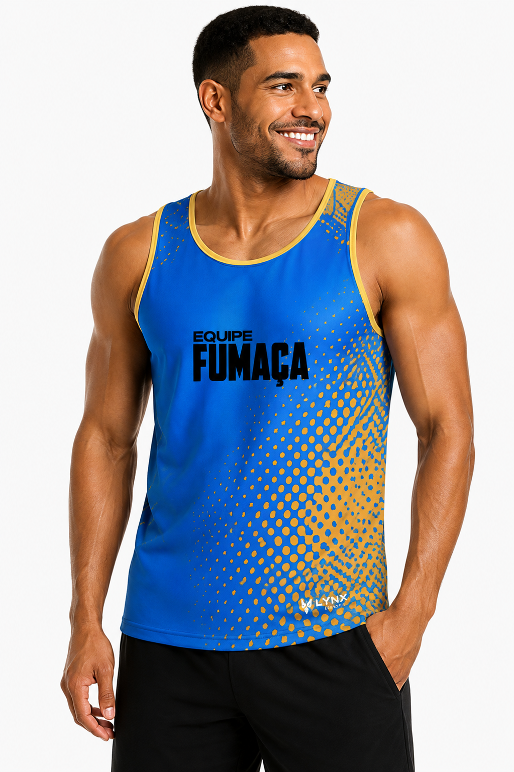 Regata masculina azul cobalto Lynx Sports